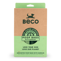 Beco Poop Bags Recycled - Unscented - Handles (120)