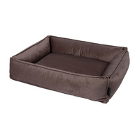 District 70 SHIMMER Box Bed - Dark Grey, Taupe and Ochre