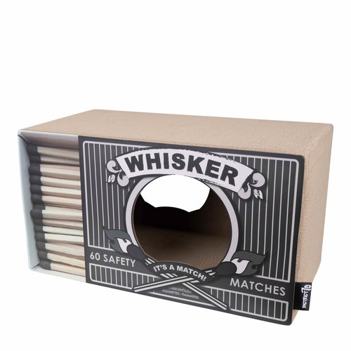 District 70 WHISKER Cardboard Scratcher - 55 x 29 x 30 cm - White, Black and Pink