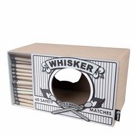 District 70 WHISKER Cardboard Scratcher - 55 x 29 x 30 cm - White, Black and Pink