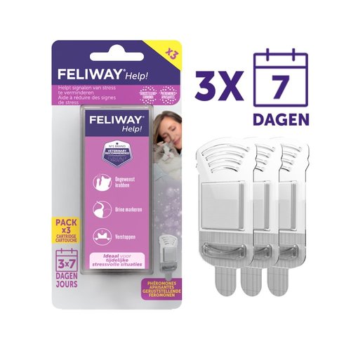 Feliway Help Navulling - 3 x 340mg