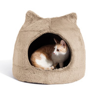 Petstages  Meow Hut - Ivory or Wheat