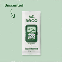 Beco Bamboo Dog Wipes - Unscented - 80 Pack