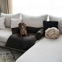 District 70 NUZZLE Sofa Bed - Dark Grey, Taupe and Merengue