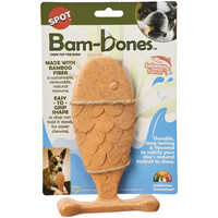 Spot Bam-Bones Chew Toy Fish - Salmon flavor - 4 pack