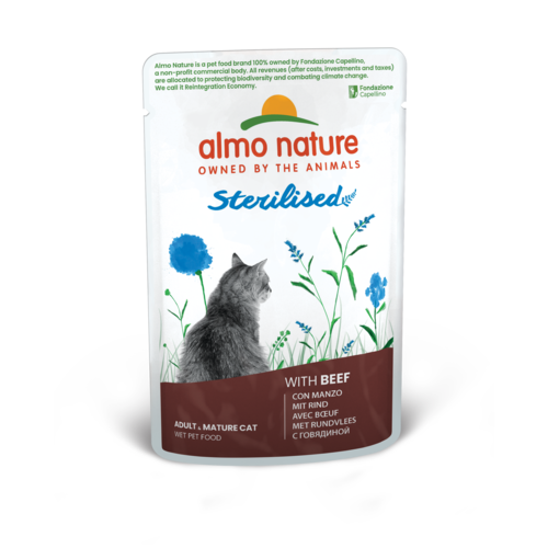 Almo Nature Sterilised Wet Food Cat - Pouch - 30 x 70g