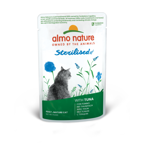 Almo Nature Sterilised Natvoer Kat - Zakjes - 30 x 70g