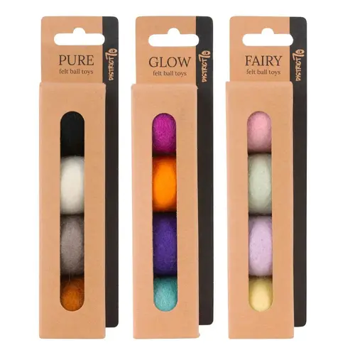 District 70 PURE, GLOW, FAIRY Felt Ball Toys