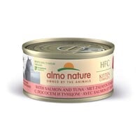 Almo Nature HFC Kitten Complete Wet Food - Cans Salmon with Tuna - 24 x 70 gr