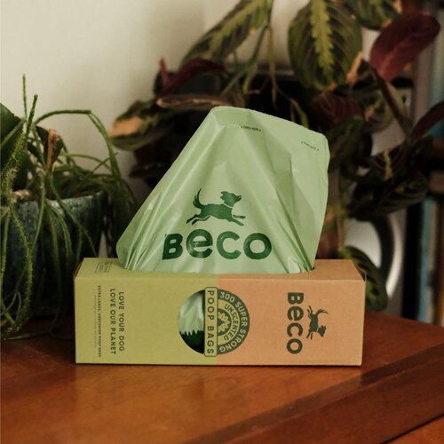 Beco Poop Bags Recycled - Unscented - Single Roll Dispenser (300)