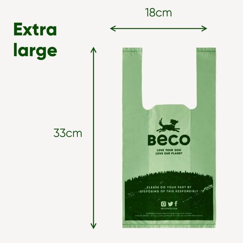 Beco Poop Bags Recycled - Unscented - Handles (120)