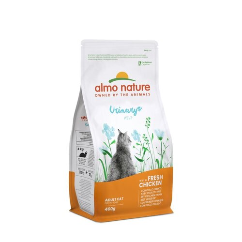 Almo Nature Urinary Help Droogvoer Kat - Kip - Inhoud 400g of 2kg