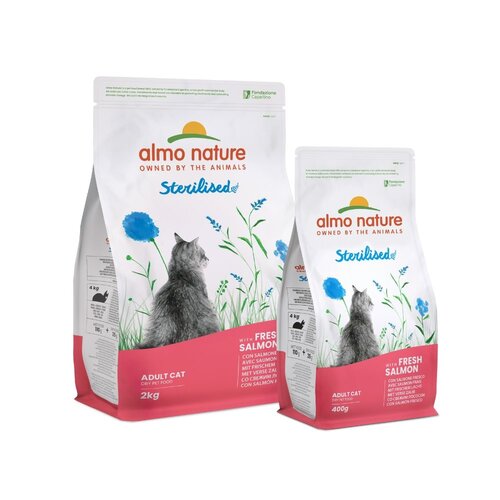 Almo Nature Sterilised Dry Food Cat - 400g or 2kg