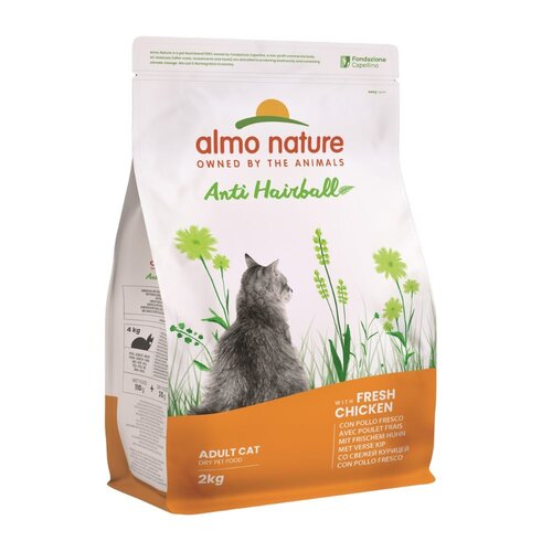 Almo Nature Anti Hairball Dry Food Cat - Salmon or Chicken - 400 g or 2 kg