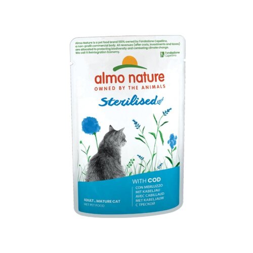 Almo Nature Sterilised Natvoer Kat - Zakjes - 30 x 70g