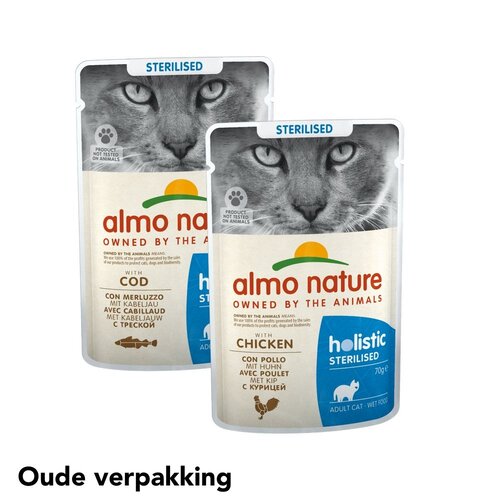 Almo Nature Sterilised Natvoer Kat - Zakjes - 30 x 70g