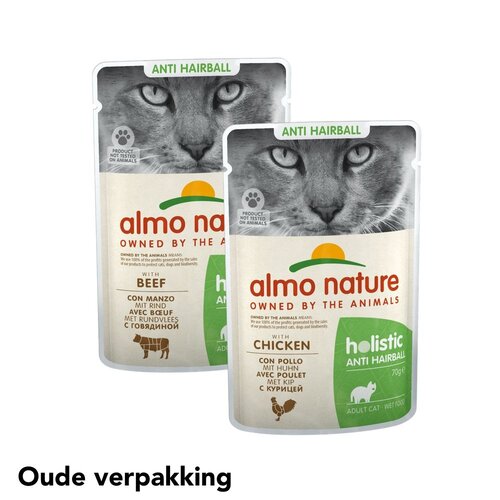 Almo Nature Anti Hairball Natvoer Kat - Zakjes - 30 x 70g