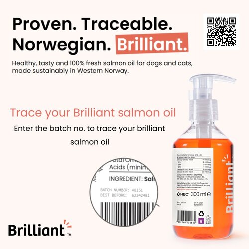 Brilliant Salmon Oil  - 300 ml or 1000 ml