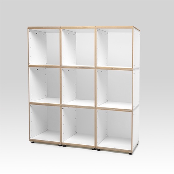 GUBE-Regal mit 9 Gubes - Das Bigboard von Gube System