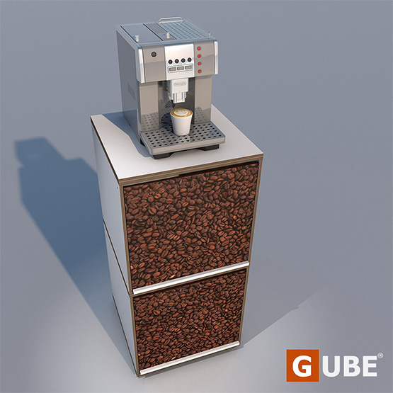 Gube-Regal mit 2 Gubes
