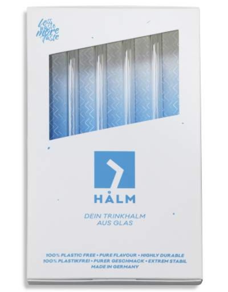 HALM Glasstrohhalme 4x20 (gerade) inkl. Reinigungsbürste