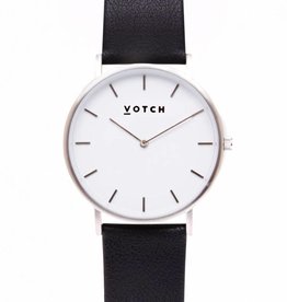 Votch Vegane Uhr - The Black and Silver Classic