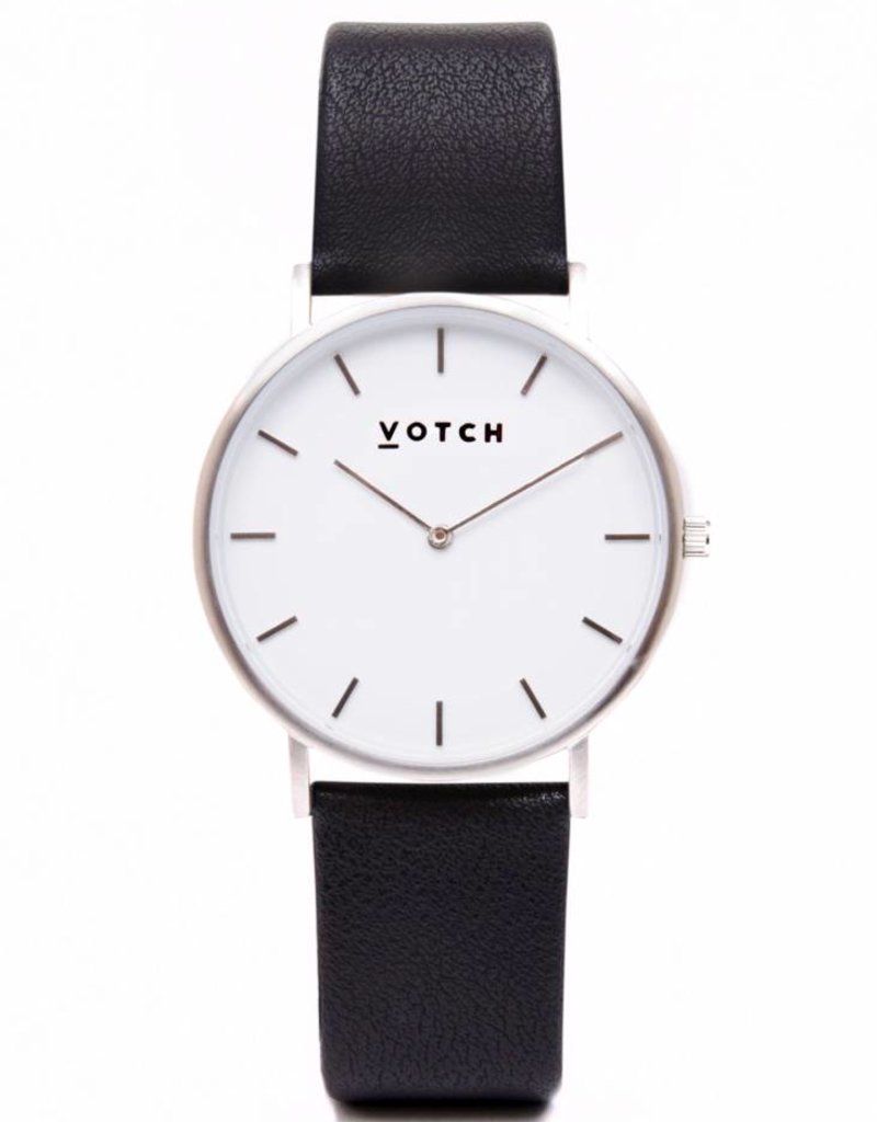 Votch Vegane Uhr - The Black and Silver Classic