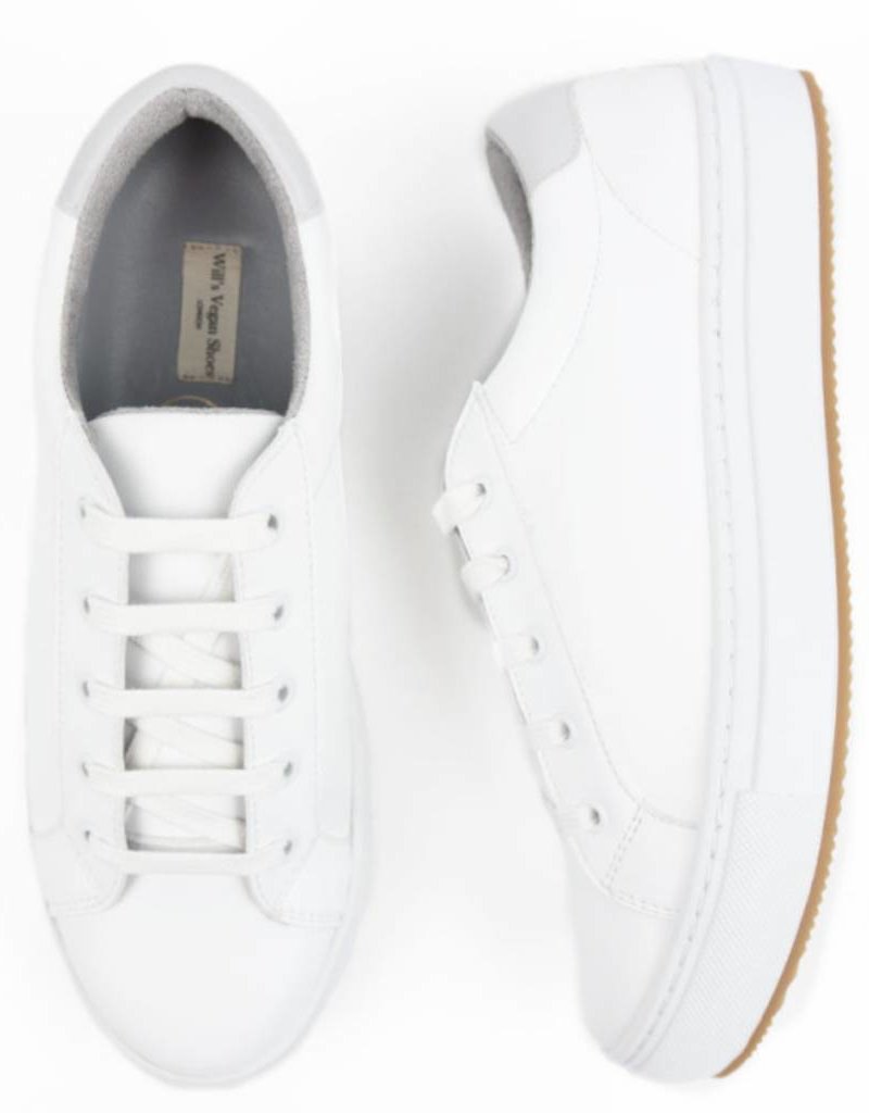 Will's Vegan Shoes Turnschuh NY Trainers / weiss