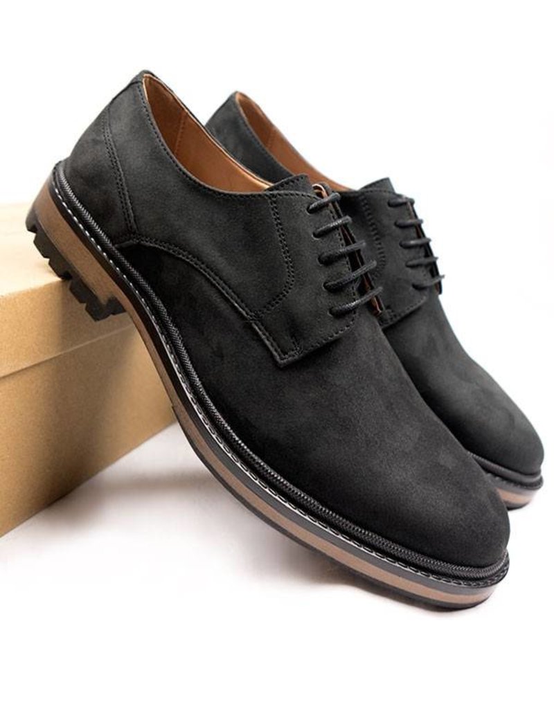 Will's Vegan Shoes Schnürschuh Continental Derbys / schwarz