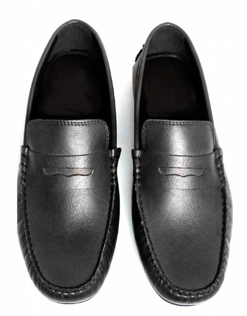 Will's Vegan Shoes Herrenslipper Penny Driving Loafers  / schwarz