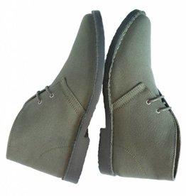 Will's Vegan Shoes Stiefel Canvas Desert Boots / olivgrün