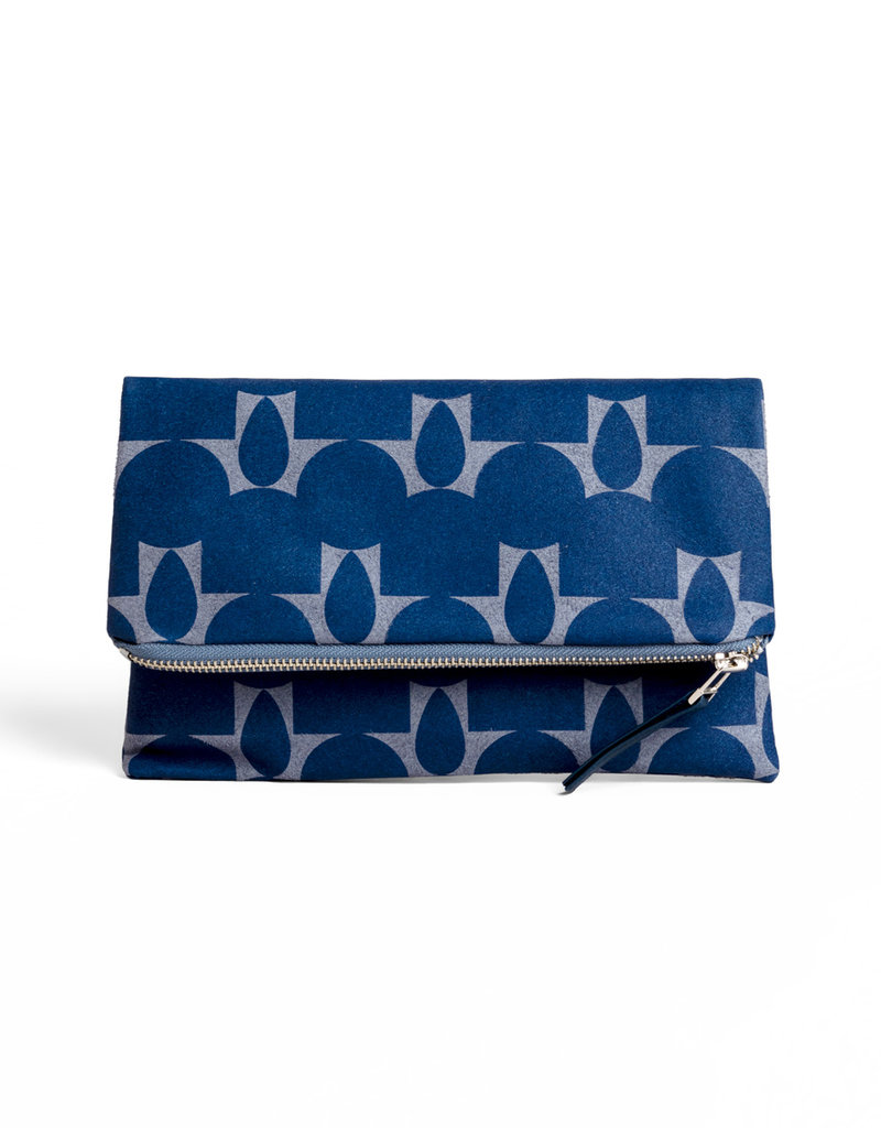 Lee Coren Vegane faltbare Clutch / indigo