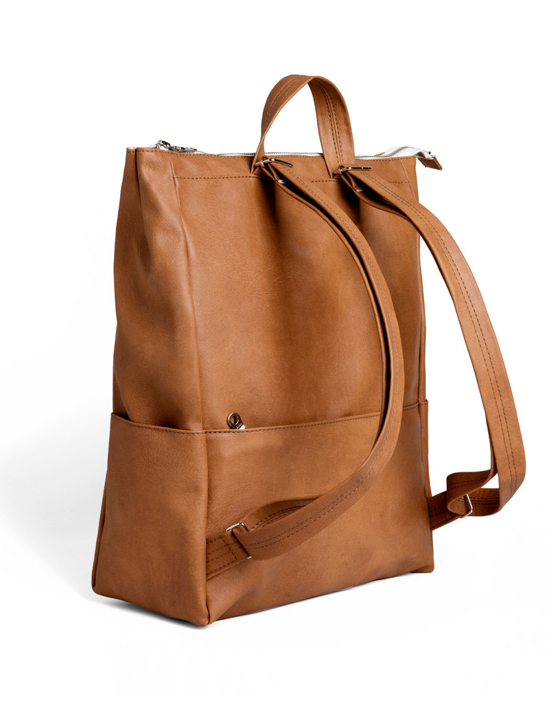 Lee Coren Veganer Rucksack Metropolitan, camel