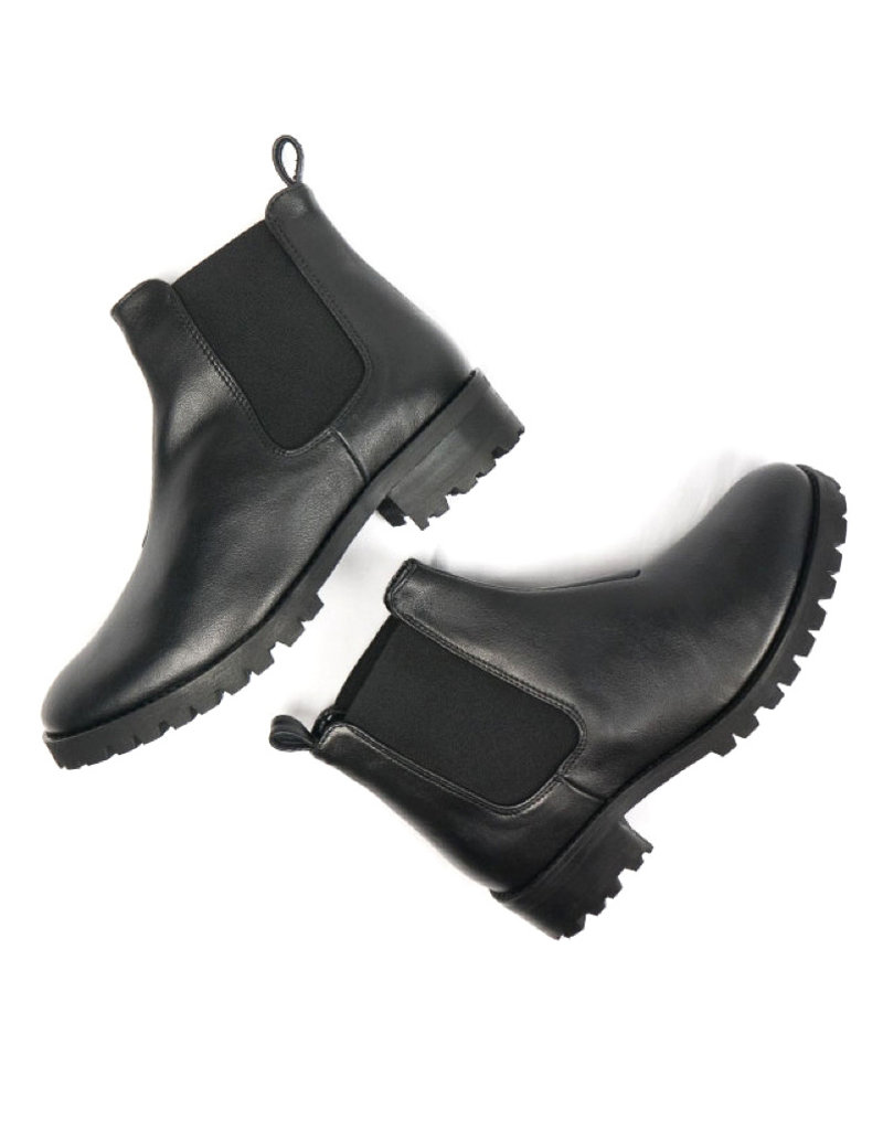 Will's Vegan Shoes Damen Chelsea Boots / schwarz