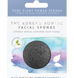 The Konjac Sponge Co Konjac Sponge - mit Bambus-Aktivkohle