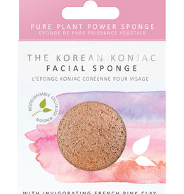 The Konjac Sponge Co Konjac Sponge - mit Pinker Französischer Tonerde