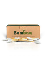 Bambaw Wattestäbchen aus Bambus & Bio-Baumwolle – 200 Stück