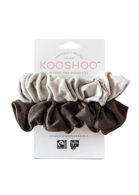 KOOSHOO Plastikfreie Scrunchies 2-er Pack / mondschein