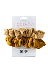 KOOSHOO Plastikfreie Scrunchies 2-er Pack / gold-sand