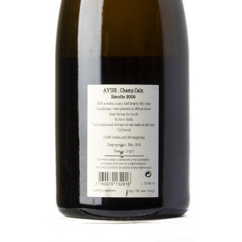 Jacquesson Vintage 2009 Avize Champ Caïn magnum (1.5 liter) Jacquesson Vintage 2009 Avize Champ Caïn magnum (1.5 liter)