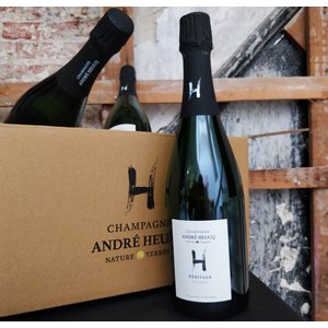L'Atelier du Champagne box vol bubbels: 6x André Heucq Héritage Assemblage (1 gratis)