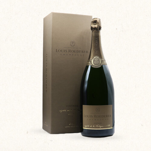 Louis Roederer Vintage 1999 late release magnum (1,5 liter) giftbox