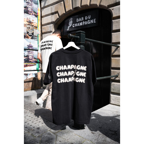 L'Atelier du Champagne T-shirt CHAMPAGNE Black M L'Atelier du Champagne T-shirt CHAMPAGNE Black M