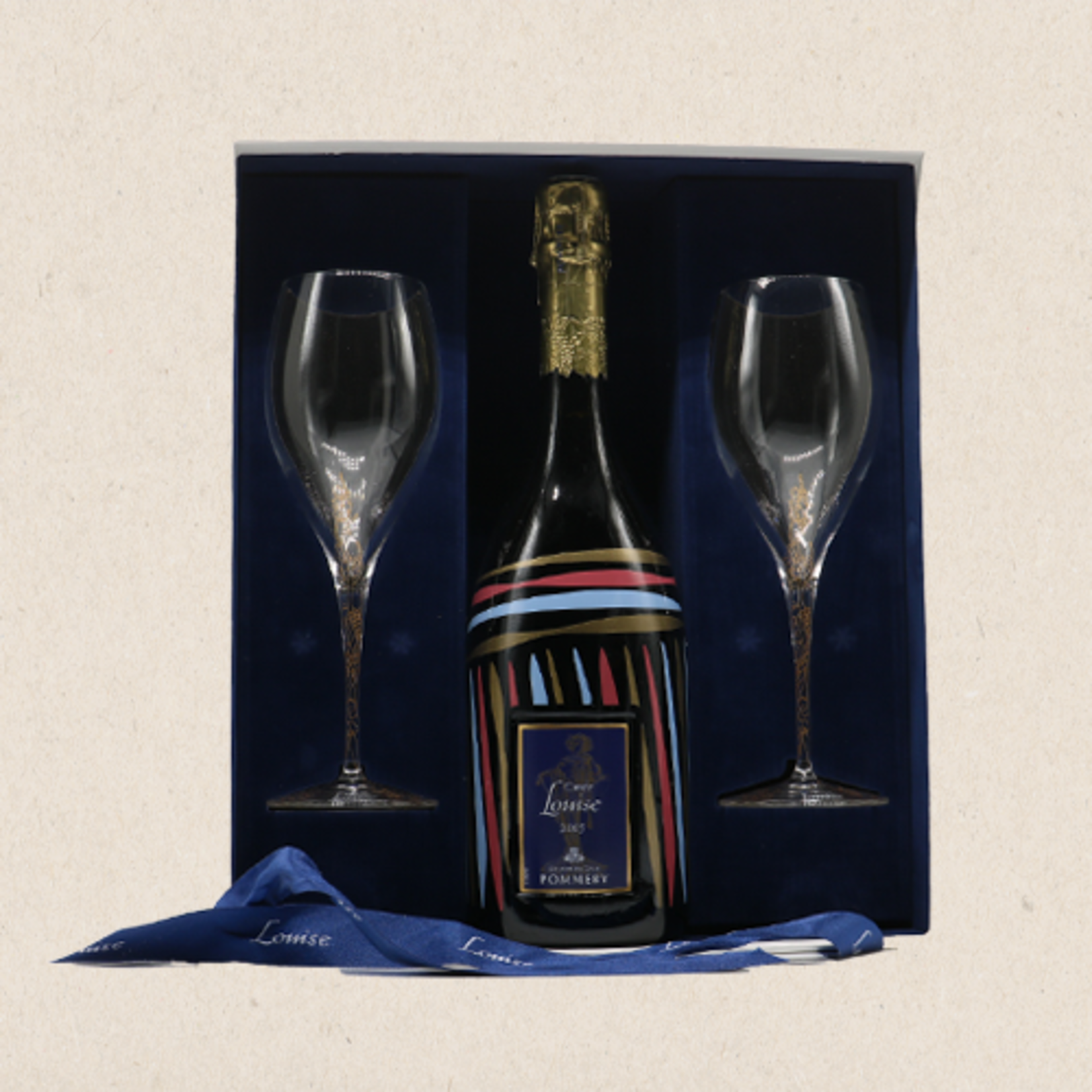 Pommery Vintage 2005 Cuvée Louise (giftbox with 2 glasses)