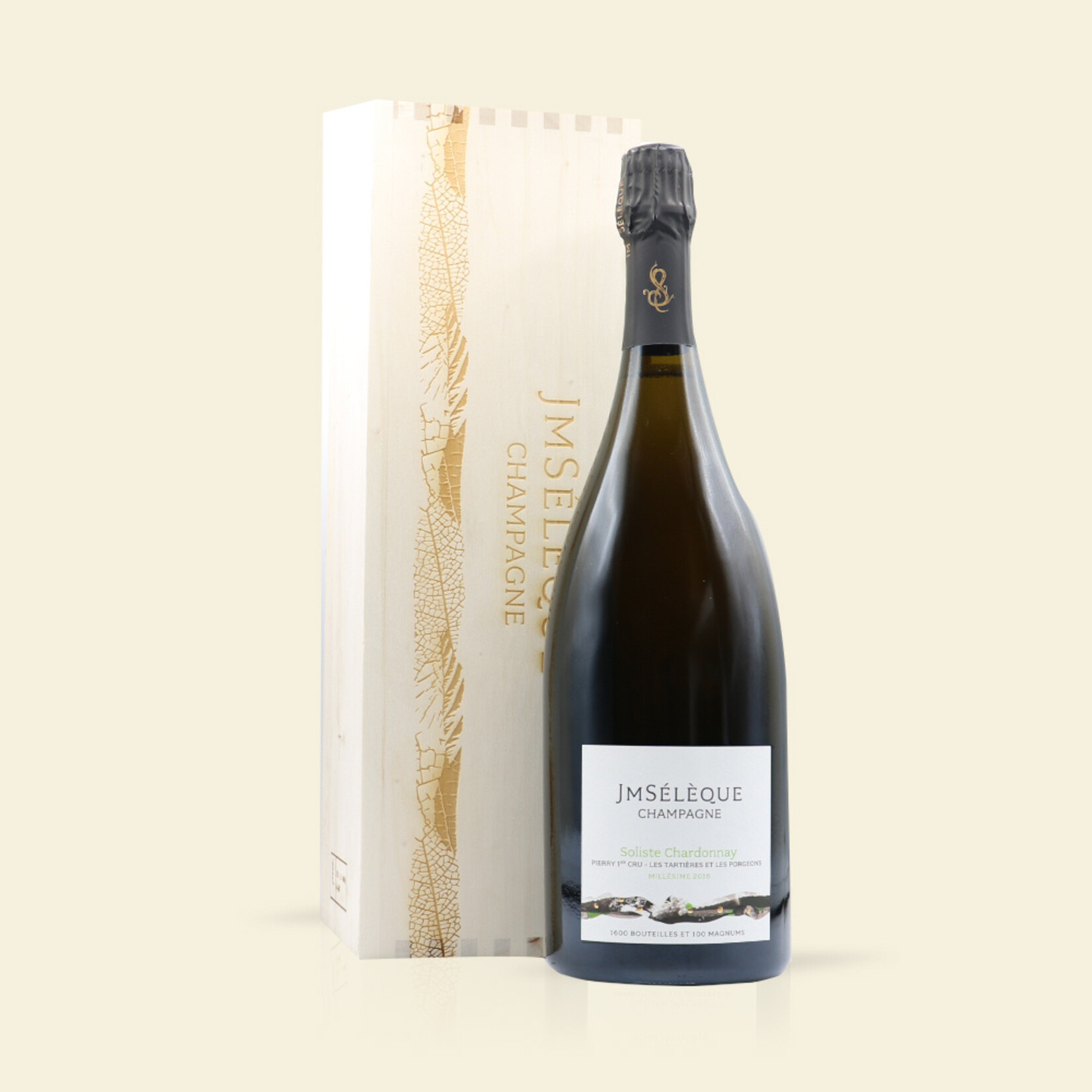 JM Sélèque Vintage 2016 Soliste Chardonnay 1er cru 'Tartières/Porgeon magnum (1.5 liter)