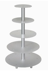 Alum. Wedding cake stand / Cake stand,  5 layers