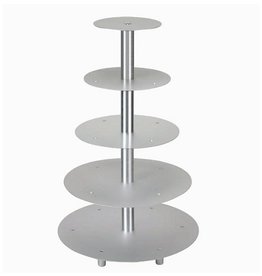 Alum. Wedding cake stand / Cake stand,  5 layers