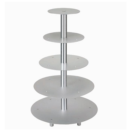 Alum. Wedding cake stand / Cake stand,  5 layers