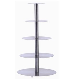 Schneider GmbH Stainless steel Wedding cake stand / cake stand, 5 layers