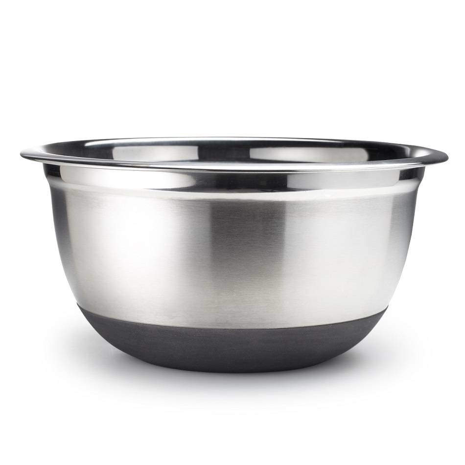 Stainless steel bowl 5 Liter (rubber bottom)